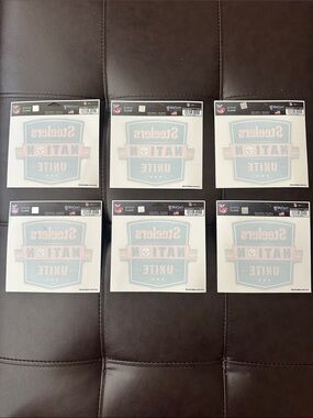 NFL Pittsburgh Steelers Nation Unite Static Clings (Lot of 6)